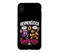 Carcasa para iPhone XS MAX Hermenéutica o Barbarie Humor Filosófico Divertido