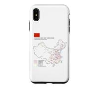 Carcasa para iPhone XS MAX High-Speed Train Railway - Souvenir Route Map China