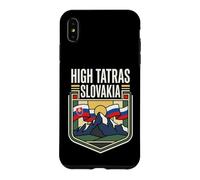 Carcasa para iPhone XS MAX High Tatras Bandera de Eslovaquia Vintage Mountain Travel Art