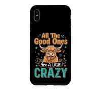 Carcasa para iPhone XS MAX Highland Cow All Good Ones Crazy Funny Dichos
