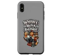 Carcasa para iPhone XS MAX Highlander escocés con un Vaso de Whisky
