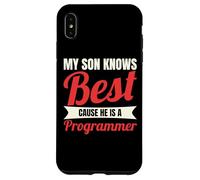 Carcasa para iPhone XS MAX Hijo Programador para mamá de un desarrollador y papá de un codificador