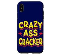 Carcasa para iPhone XS MAX Hillbilly Crazy Ass Cracker Cita Divertida Sureño de EE. UU