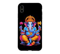 Carcasa para iPhone XS MAX Hindou Ganesh Puja Elefante Dios India Meditación Yoga Murti