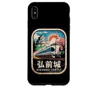 Carcasa para iPhone XS MAX Hirosaki Castle Japón Retro Tren Vintage Kanji Souvenir