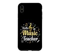 Carcasa para iPhone XS MAX Hola Música Profesor Notas Musicales Clave de Sol