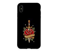 Carcasa para iPhone XS MAX Hold Fast Dagger Rose Traditional Tattoo Flash Old Ink