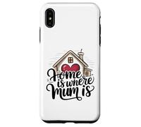 Carcasa para iPhone XS MAX Home Is Where Mum Is Valentine's Day Cute House Heart