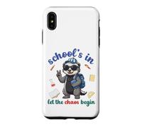 Carcasa para iPhone XS MAX Honey Badger Volver a la Escuela Vibra Escuelas En Deja Que Comience el Caos