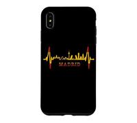 Carcasa para iPhone XS MAX Horizonte de Madrid Skyline Latido Pulso Bandera Amo Madrid