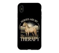 Carcasa para iPhone XS MAX Horses Are My Therapy Caballos Equitación