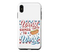 Carcasa para iPhone XS MAX Hotdog Wurst llega a lo Peor Divertido Perrito Caliente del 4 de Julio
