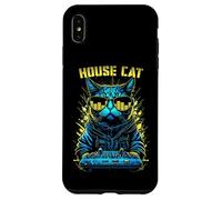 Carcasa para iPhone XS MAX House Cat DJ Rave EDM Music Deejay Equalizer Gafas de Sol