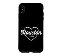 Carcasa para iPhone XS MAX Houston Texas Love Heart Retro Script Travel America Dark