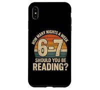 Carcasa para iPhone XS MAX How Many Nights a Week Should You Be Reading Funny 6 7 Meme