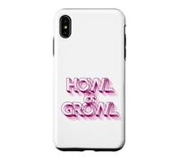 Carcasa para iPhone XS MAX HOWL & Growl - Eslogan Divertido