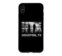 Carcasa para iPhone XS MAX HTX City of Houston Skyline Art Downtown Texas Souvenir Gift