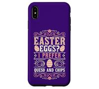 Carcasa para iPhone XS MAX Huevos de Pascua I Prefer Queso and Chips Funny Easter