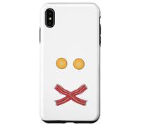 Carcasa para iPhone XS MAX Huevos fritos, Bacon Skull Desayuno Brunch Comida Niños Hombres Mujeres