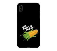 Carcasa para iPhone XS MAX Humor Adulto Divertido I Eat Corn The Long Way