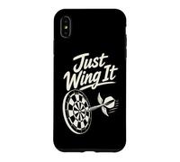 Carcasa para iPhone XS MAX Humor de Pub de Dardos con alas de Just Wing It