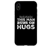 Carcasa para iPhone XS MAX Humor Gracioso Texto Gente Divertida Divertido Este Hombre Corre en Abrazos