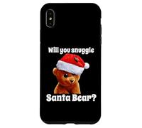 Carcasa para iPhone XS MAX Humor navideño Will You Snuggle Christmas Bear