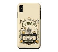 Carcasa para iPhone XS MAX Humor Oscuro gótico limón Cita Esqueleto Mercado Estado de ánimo