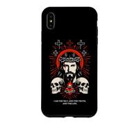 Carcasa para iPhone XS MAX I Am The Way John 14:6 Diseño de Calavera gótica de Jesús Cristiano