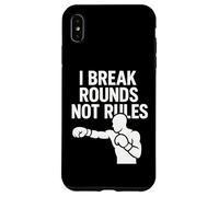Carcasa para iPhone XS MAX I Break Rounds Not Rules Boxing Mindset Cita