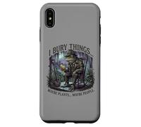 Carcasa para iPhone XS MAX I Bury Things Frog Gardener Dark Humor Shovel