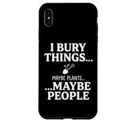 Carcasa para iPhone XS MAX I Bury Things Maybe Plants Maybe People Funny Frog