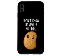 Carcasa para iPhone XS MAX I Don't Know I'm Just A Potato Funny Kawaii Potato Saying
