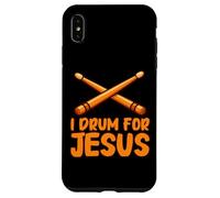 Carcasa para iPhone XS MAX I Drum For Jesus Christian Church Baterista Niño Jesús Creyente
