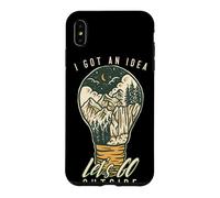 Carcasa para iPhone XS MAX I Got An Idea Let's Go Outside Vintage Hiking Outdoors Lover