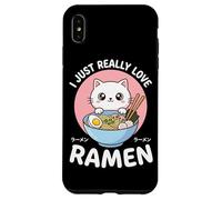 Carcasa para iPhone XS MAX I Just Really Love Ramen Kawaii Comida Japonesa Fideos Otaku