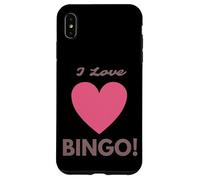 Carcasa para iPhone XS MAX I Love Bingo! Funny Old Lady Costume Men & Women Bingo