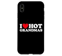 Carcasa para iPhone XS MAX I Love Hot Grandmas Gracioso Abuela Abuela Abuelas Que me follaría Milf Gran Mamá