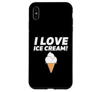 Carcasa para iPhone XS MAX I Love Ice Cream Party Outfit Vanilla Soft Serve Gelato Cone