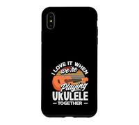 Carcasa para iPhone XS MAX I Love It When We're Playing Ukelele Together Retro Sun