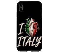Carcasa para iPhone XS MAX I Love Italy - Bandera anatómica de Italia, Regalo de Viaje