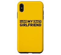 Carcasa para iPhone XS MAX I Love My Crazy Novia Pareja Significativo Otro Divertido
