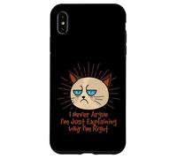 Carcasa para iPhone XS MAX I Never Argue Im Just Explaining Im Right, Divertido sarcástico