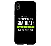 Carcasa para iPhone XS MAX I Paused My Game To Graduate Graduate Funny Gamer Grad
