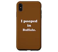 Carcasa para iPhone XS MAX I Pooped in Buffalo New York - Divertido Chiste de Caca