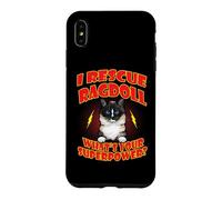 Carcasa para iPhone XS MAX I Rescue Ragdoll Cat What's Your Superpower Funny Cats Lover