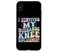 Carcasa para iPhone XS MAX I Survived My Husbands Knee Replacement Cirugia Articular