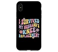 Carcasa para iPhone XS MAX I Survived My Husbands Knee Replacement Cirugia Articular