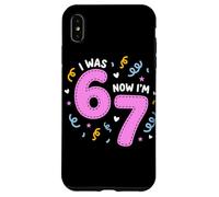 Carcasa para iPhone XS MAX I Was 6 Now I'm 7 Funny 7th Birthday Girl Party