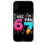 Carcasa para iPhone XS MAX I Was 6 Now I'm 7 Years Old Birthday Six Seven Kids Party